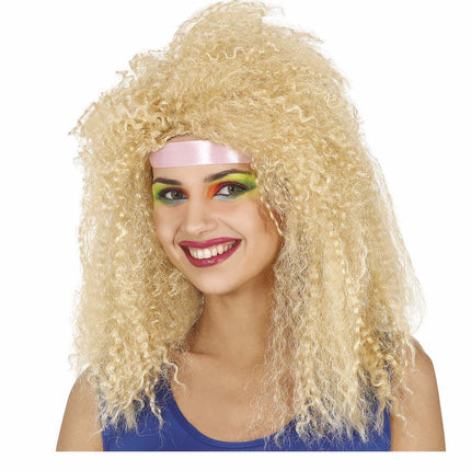 Blond peruka z lokami
