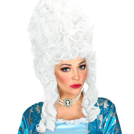 Biała peruka klasyczna