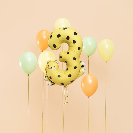 Balon helowy 3 lata Gepard pusty 75 cm