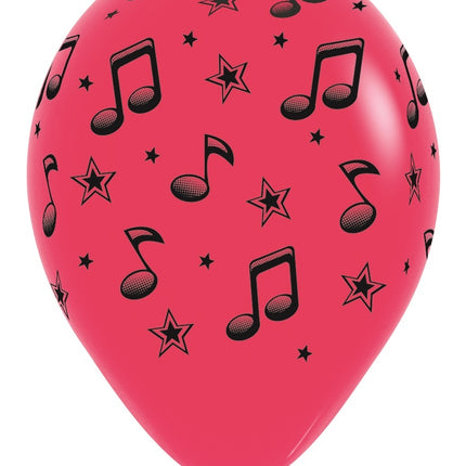 Balony nuty 30cm 25szt