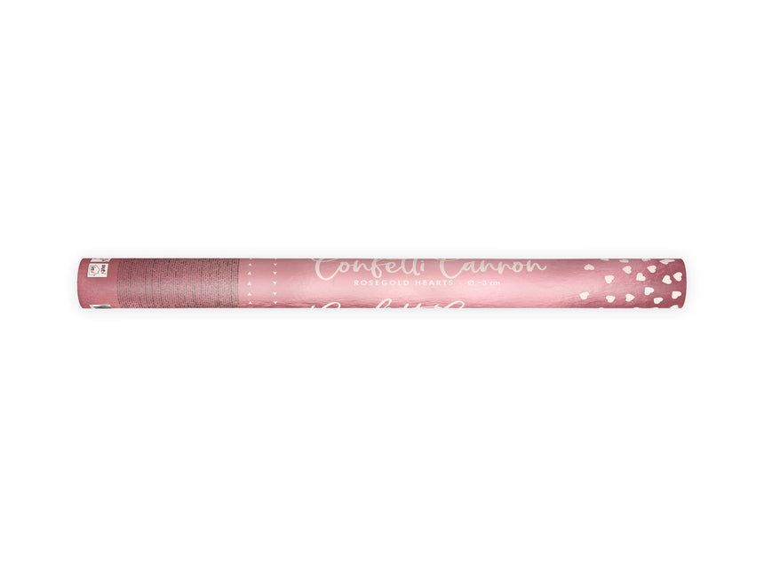 Konfetti Cannon Hearts Rose Gold 60cm