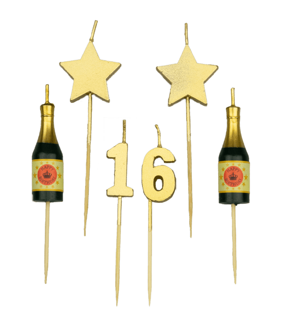 Świece 16 Years Champagne 17,5 cm