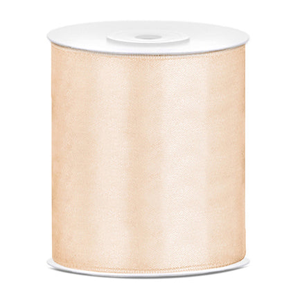 Wstążka satynowa Vanilla Creme 100mm 25m