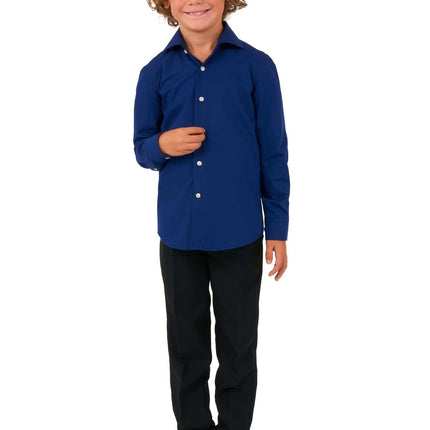 Ciemnoniebieska koszula chłopięca <tc>OppoSuits</tc>