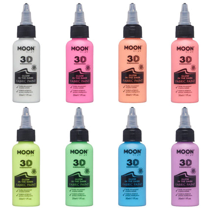 Fioletowa farba do tkanin Moon Glow Glow in the Dark 30ml