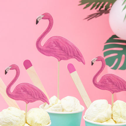 Nakłuwacze do flamingów 23,5 cm 6 szt.