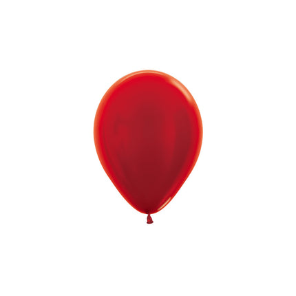 Balony Metallic Red 12cm 50szt