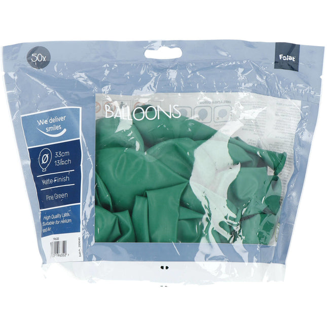 Zielone balony Pine Green 33cm 50szt