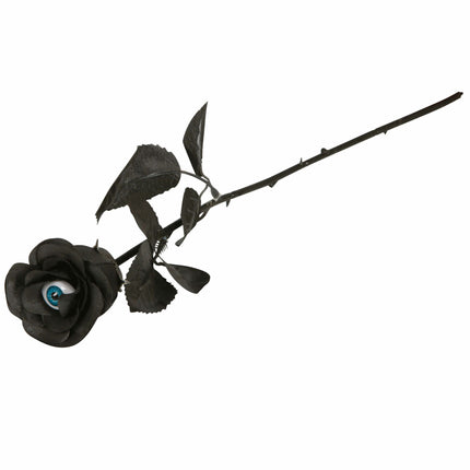 Halloweenowy sztuczny kwiat z okiem 42 cm