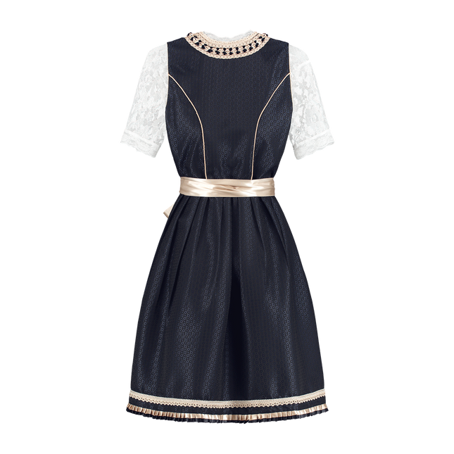 Biało-niebieska sukienka Dirndl Oktoberfest damska 2-częściowa