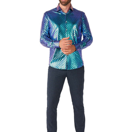 Mermaid Disco Shirt Men <tc>OppoSuits</tc>