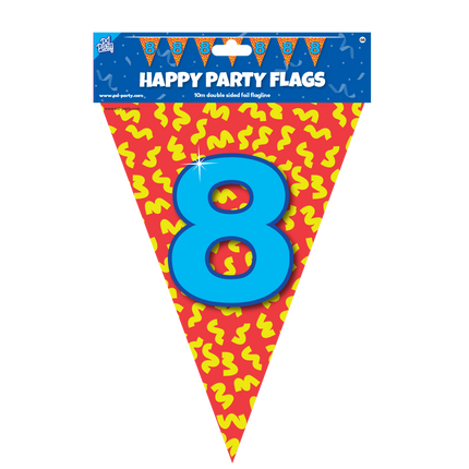Flagline 8 Years Coloured 10m