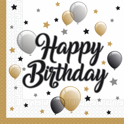 Serwetki urodzinowe Milestone 33cm 20szt