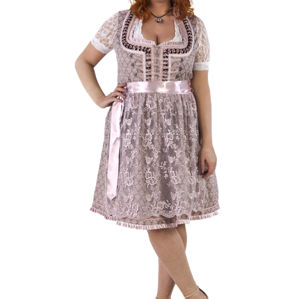 Różowa sukienka Dirndl Oktoberfest Women 2 części