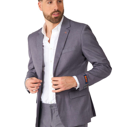 Ciemnoszary garnitur męski <tc>OppoSuits</tc>