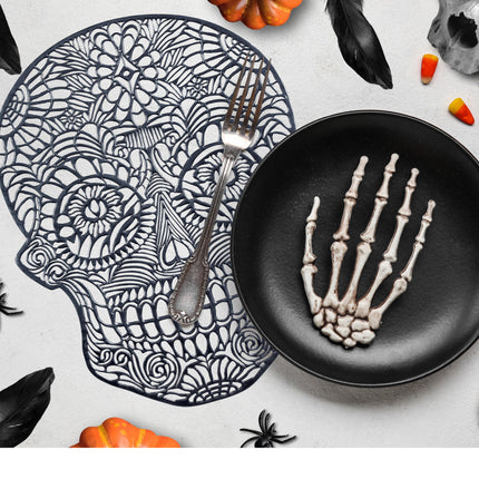 Podkładki na Halloween Czaszka 38 cm