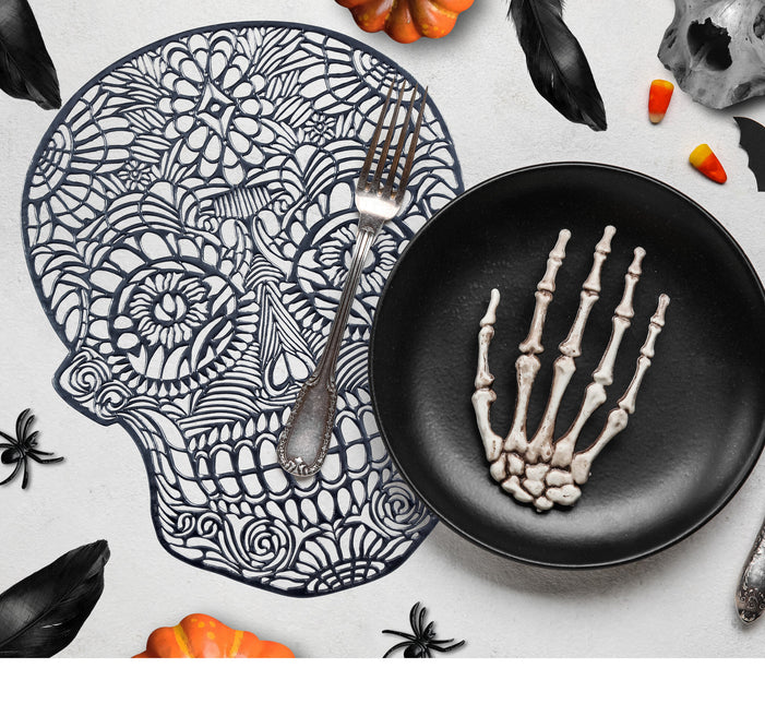 Podkładki na Halloween Czaszka 38 cm