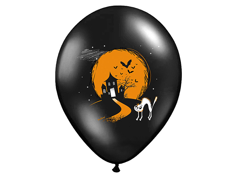 Balony na Halloween Boo! 30cm 6szt
