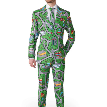 Zagraj w Rug Green Suit Men <tc>Suitmeister</tc>