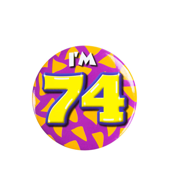 Jestem 74 Button 74 Years 5.5cm