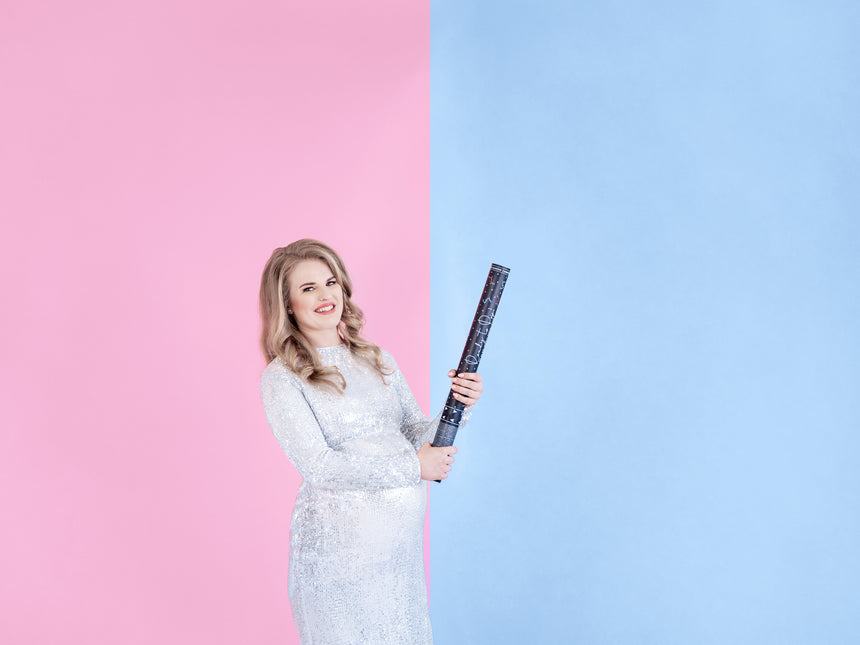 Konfetti Cannon Gender Reveal Boy 60cm