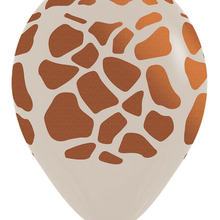 Balony Animal Print Metallic Ink 30cm 25szt