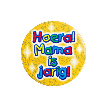 Guzik Hoera Mama is Jarig 5,5cm