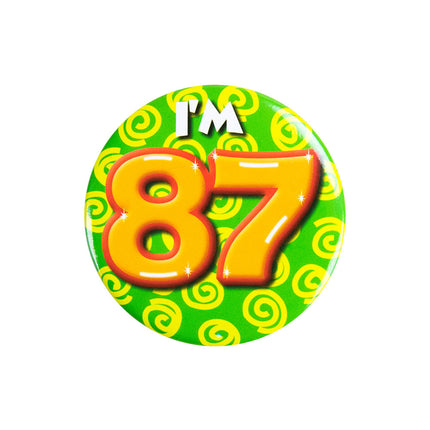 Mam 87 lat Guzik 87 lat 5,5 cm