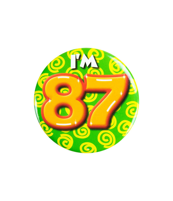 Mam 87 lat Guzik 87 lat 5,5 cm