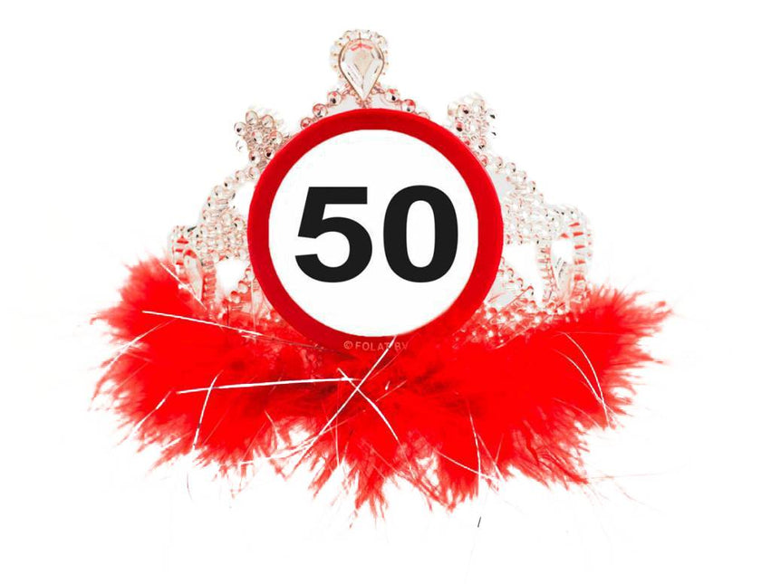 Znak drogowy Crown 50 Years