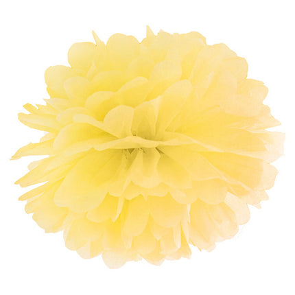 Pompon żółty 25 cm
