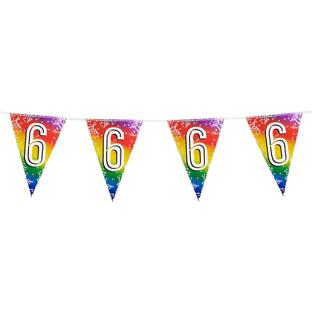 Tęczowa girlanda 6 lat 6 m