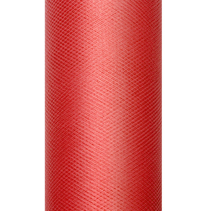 Rolka czerwonego tiulu 15cm 9m