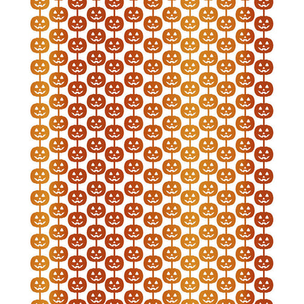 Halloweenowa kurtyna drzwiowa Dynie 2m