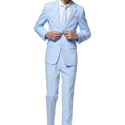 Jasnoniebieski garnitur chłopięcy dla nastolatków <tc>OppoSuits</tc>