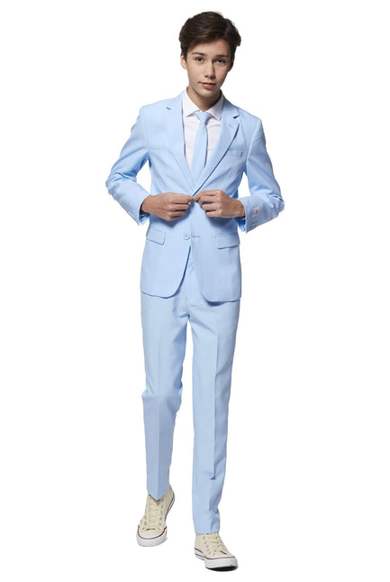 Jasnoniebieski garnitur chłopięcy dla nastolatków <tc>OppoSuits</tc>