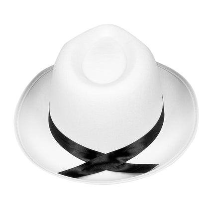 Kapelusz Mafia Biały 38cm