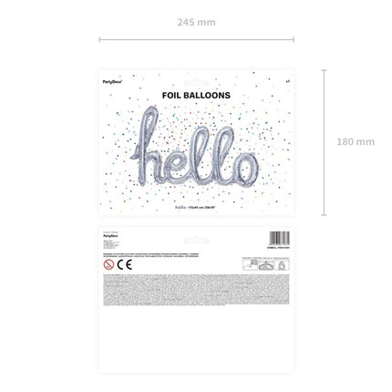 Balon foliowy Hello Holographic 72 cm