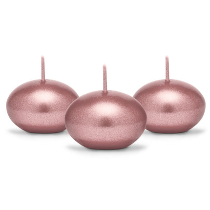 Świeca pływająca różowe złoto 4cm 50szt
