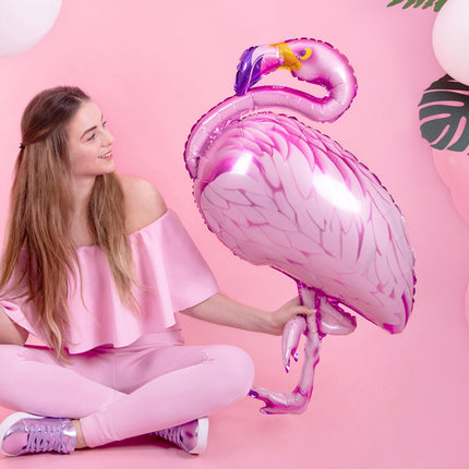 Balon helowy Flamingo pusty 95 cm