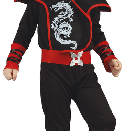 Kombinezon Ninja dziecko czerwony 3/4 lata