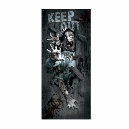 Halloweenowa dekoracja ścienna Zombie 180 cm