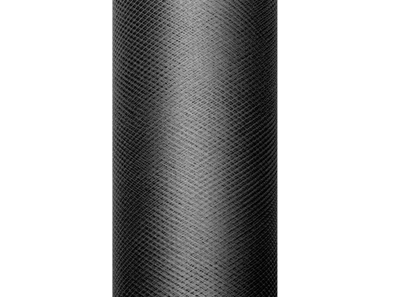 Rolka czarnego tiulu 15cm 9m