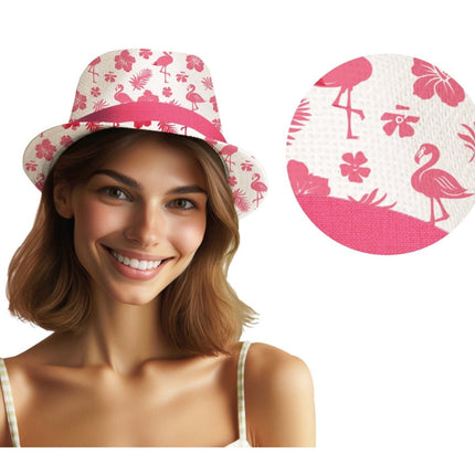Flamingo Hoed Roze - Partywinkel - 8434077137482