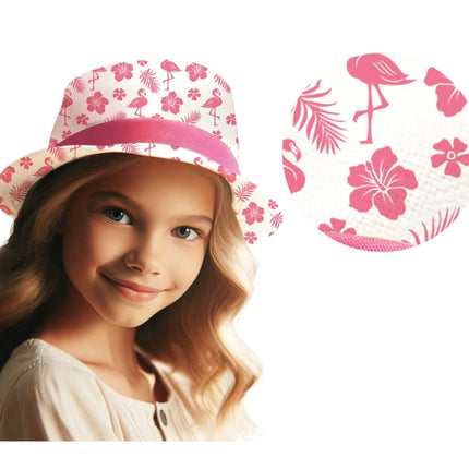 Flamingo Hoed Roze Kind - Partywinkel - 8434077137499