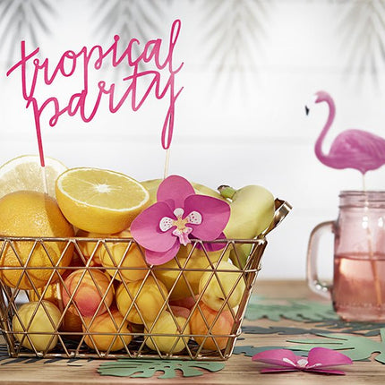 Flamingo Prikkers 23,5cm 6st van Partydeco koop je bij Partywinkel