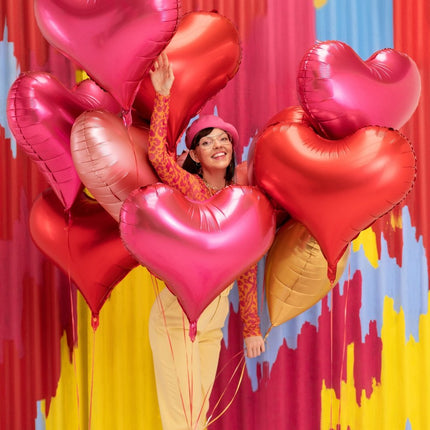 Foil balloon Heart, 75x64,5 cm, pink - Partywinkel - 5904555005501
