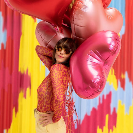 Foil balloon Heart, 75x64,5 cm, pink - Partywinkel - 5904555005501