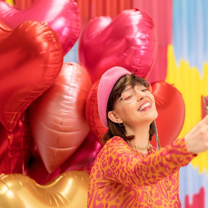 Foil balloon Heart, 75x64,5 cm, pink - Partywinkel - 5904555005501