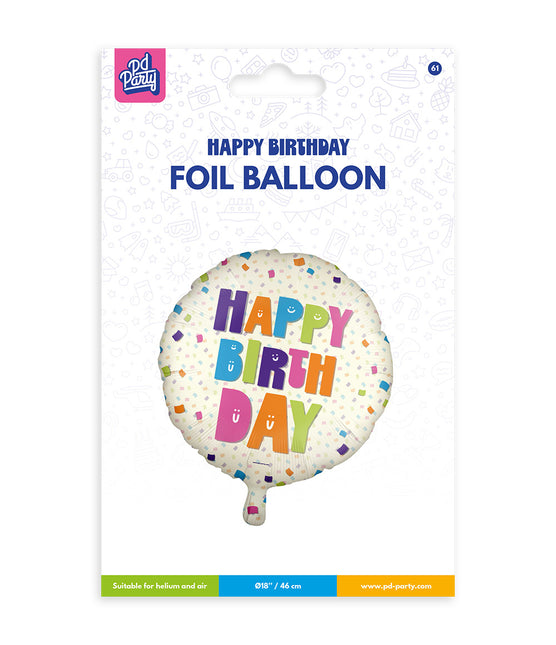 Balon foliowy - Wszystkiego najlepszego z okazji urodzin